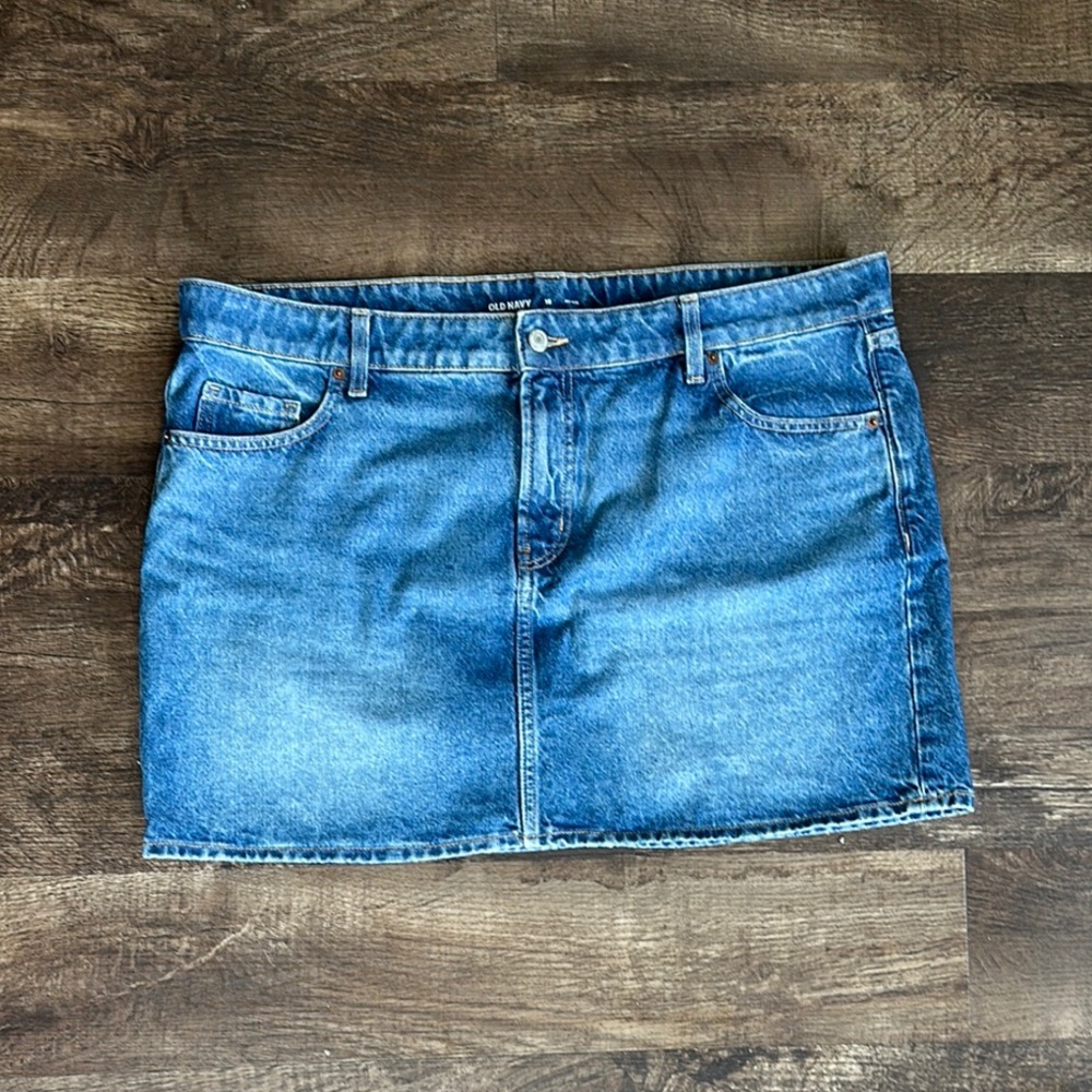 Denim Blue Mini Skirt